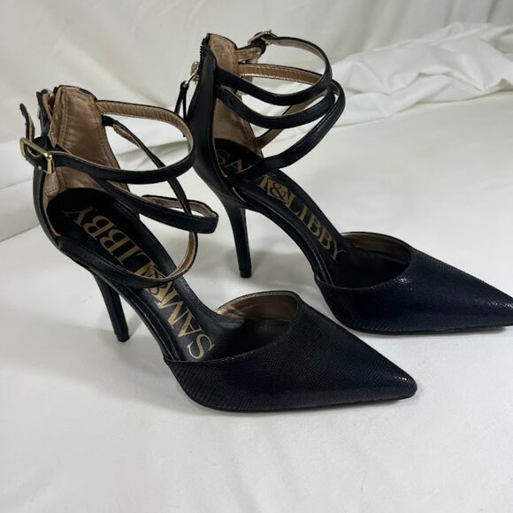 Sam & Libby Strappy Stilettos - Size 7.5 - New Without Tags - Picture 1 of 8